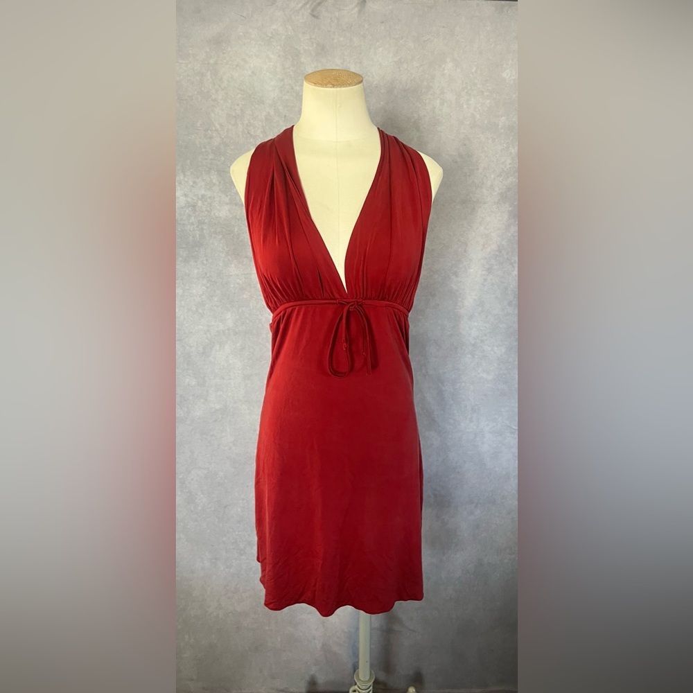 Miaou Anais Red Halter Dress low back  $265